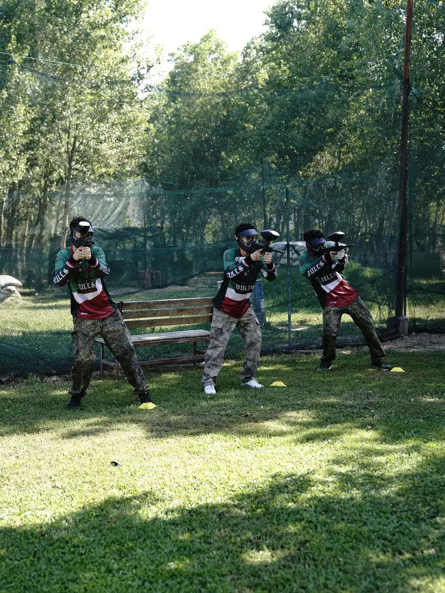 The Bulls Franciacorta lined up during training at the field